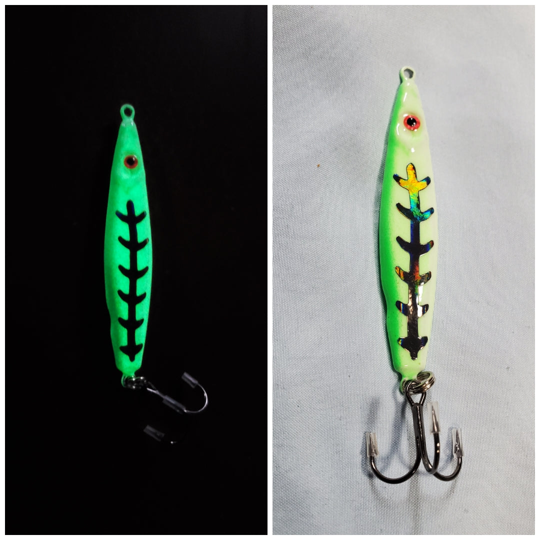 3/4oz glow jigging spoon